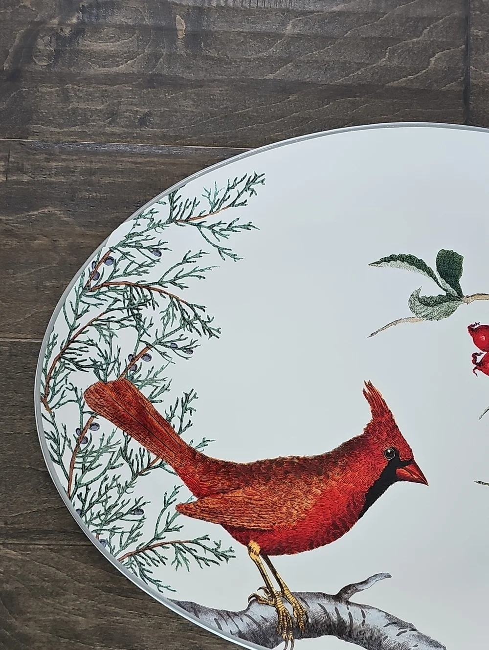 Beautiful and Charming Pottery Barn Cardinal Decorative Platter